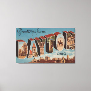 Dayton, OhioLarge Buchstabe ScenesDayton, OH- Leinwanddruck