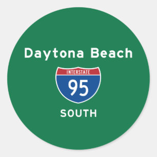 Daytona Beach 95 Runder Aufkleber