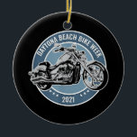 Daytona Beach Bike Week 2021 Keramik Ornament<br><div class="desc">Daytona Beach Bike Week 2021</div>