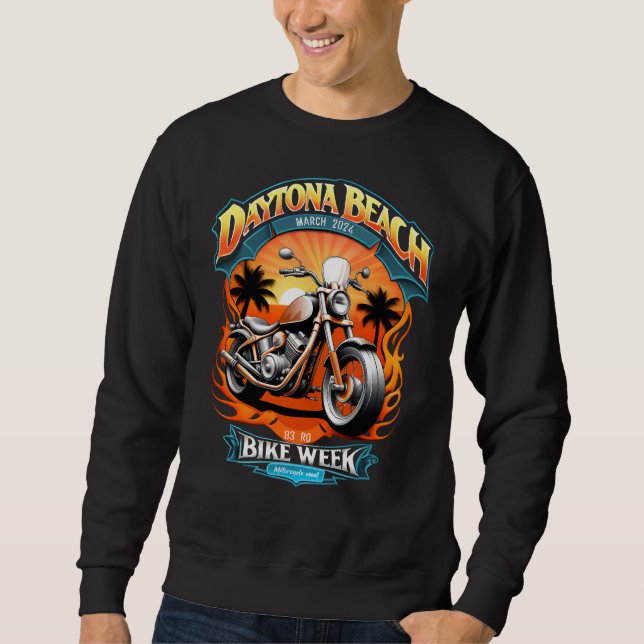 Daytona Beach Bike Week 2024 Sweatshirt (Vorderseite)