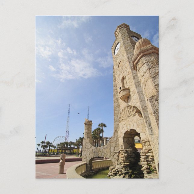 Daytona Beach Boardwalk Horloge Tower Carte postal (Devant)
