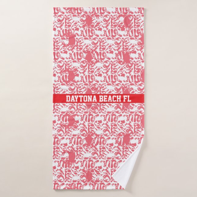 Daytona Beach FL Benutzerdefiniert Badehandtuch (Badehandtuch)