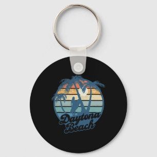 Daytona Beach Fl Surferin Mädchen Vintage Sonnenun Schlüsselanhänger
