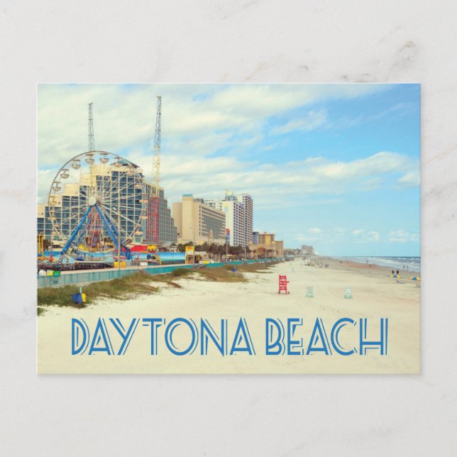 Daytona Beach Florida Beach Foto Postkarte (Vorderseite)