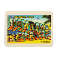 Daytona Beach Florida FL Großer Brief Postkarte