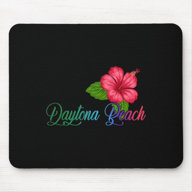 Daytona Beach Florida Hibiskusblüte Mousepad (Vorne)