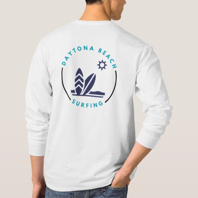 Daytona Beach Florida Surfing T - Shirt (Rückseite)