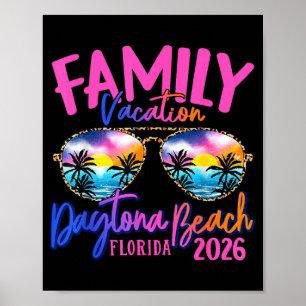 Daytona Beach Florida Urlaub 2026 passende Familie Poster