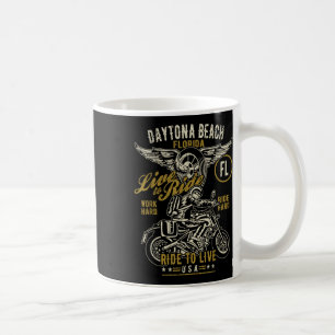 Daytona Beach Florida Usa Motorrad gestört De Kaffeetasse