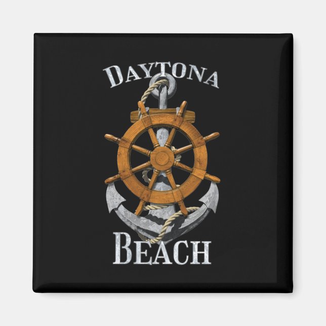 Daytona Beach Florida Vacation Nautical Anchor Sai Magnet (Vorne)
