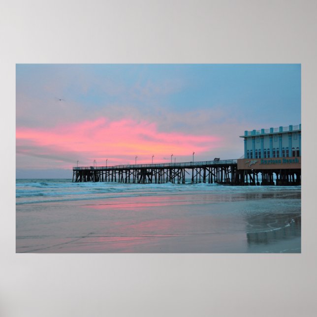 Daytona Beach Main Street Pier Sunrise Poster (Vorne)