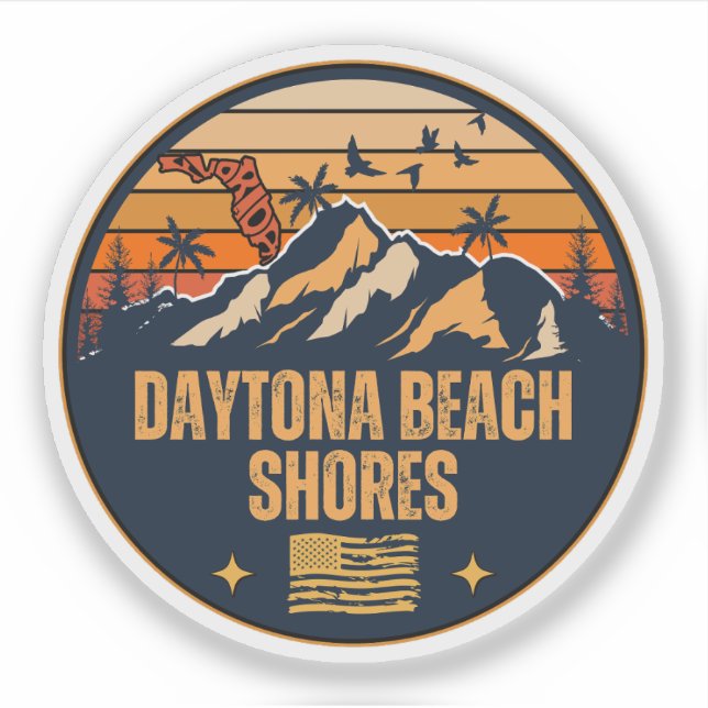 Daytona Beach Shoes, Florida Aufkleber (Vorderseite)