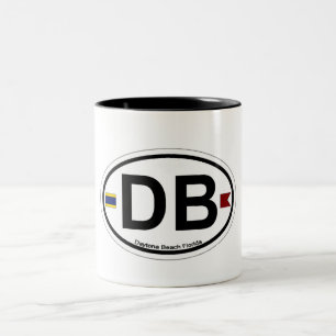 Daytona Beach. Zweifarbige Tasse