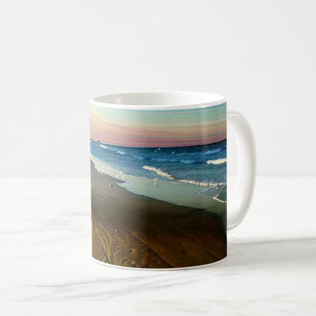 Daytona Beachküstenlinie und -promenade Kaffeetasse (VorderseiteRechts)