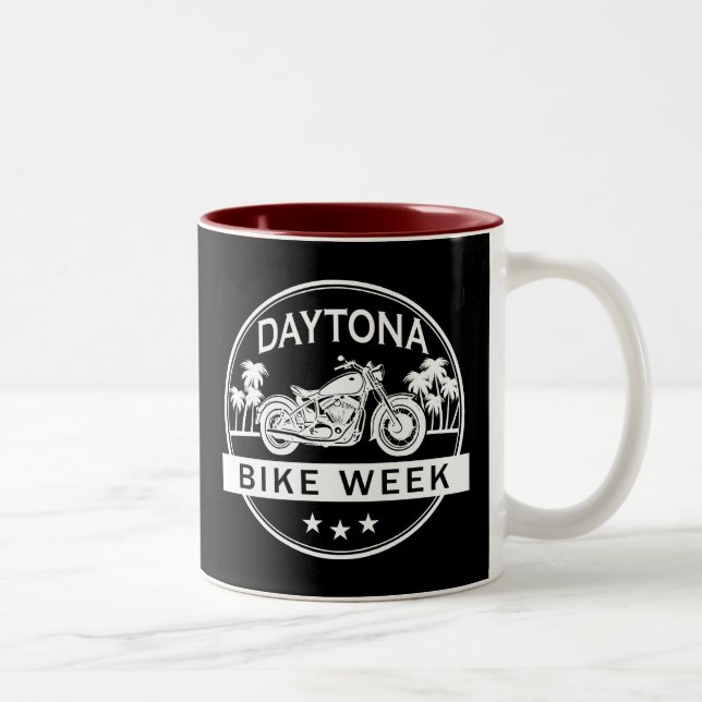 Daytona Bike Week Motorrad Zweifarbige Tasse (Rechts)