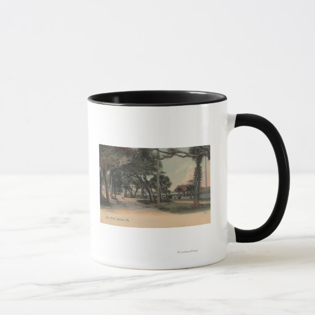 Daytona, Florida - Sicht auf die Strandstraße Tasse (Rechts)