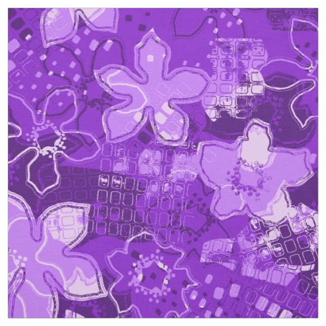 Daytrip-Retro psychedelisches Blumen Stoff (Muster)
