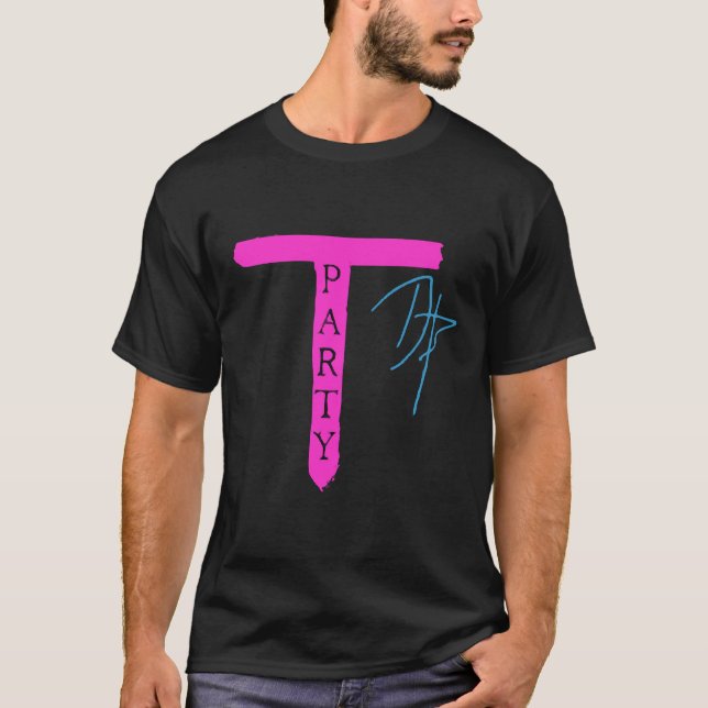 daz games merch daz schwarz bis signatur zum Party T-Shirt (Vorderseite)