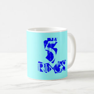 Daze de Noël-5 anneaux café Mug