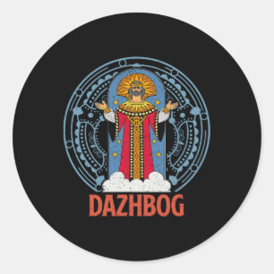 Dazhbog alte mythologische slawische Heidentum Rus Runder Aufkleber