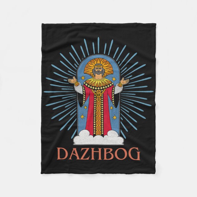 Dazhbog Ancient Mythological Slavic Paganism Russi Fleecedecke (Vorderseite)