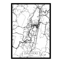 Dazhou China Stadtplan