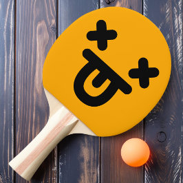 Dazzbunt Out Face Orange Ping Pong Paddle Tischtennis Schläger