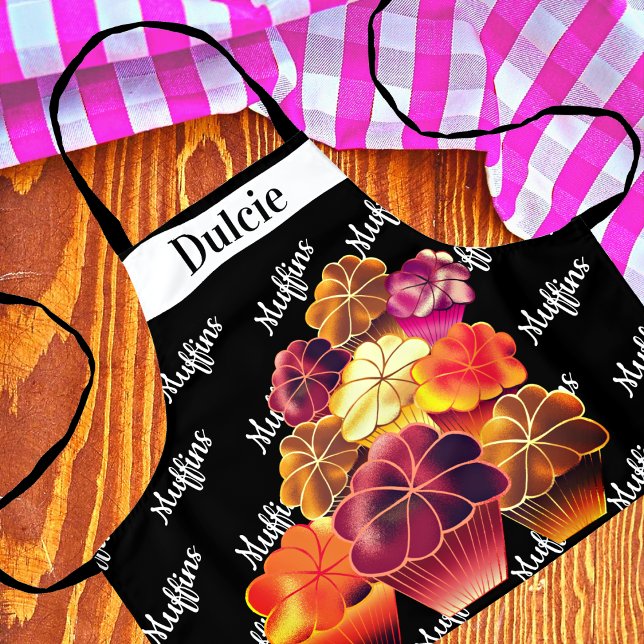Dazzeln des Textmusters Warm Stack Muffins Koch Schürze (Von Creator hochgeladen)