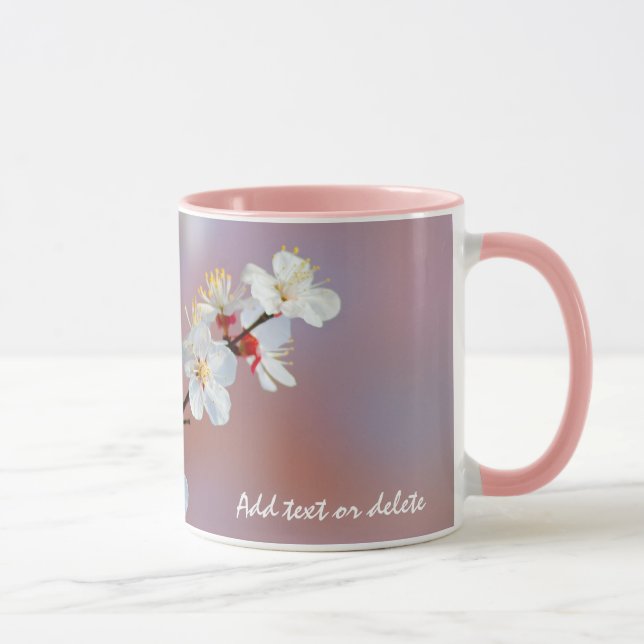 Dazzend japanische Aprikosenblüten Tasse (Rechts)