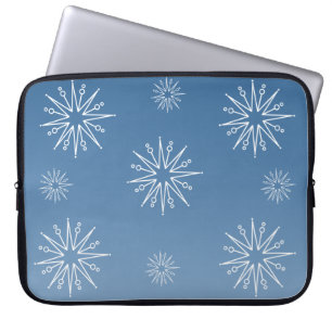 Dazzend Weihnachtsstars Electronics Sleeve, blau Laptopschutzhülle