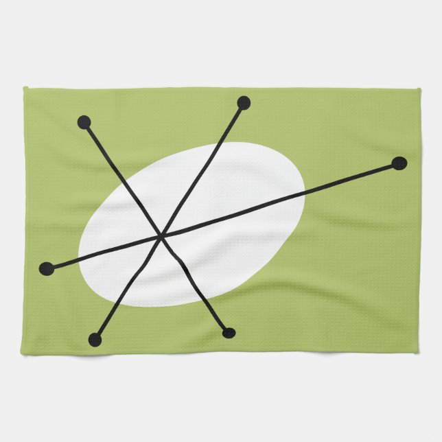 Dazzle Green Küchentuch (Horizontal)