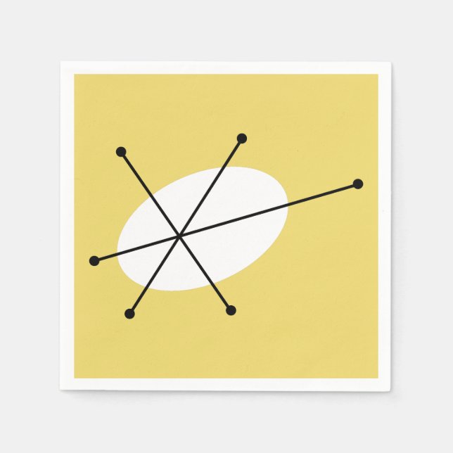 Dazzle Jaune serviettes en papier (Devant)