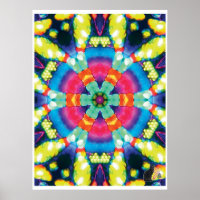 Dazzle Kinetic Collage Kaleidoscope Poster