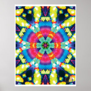 Dazzle Kinetic Collage Kaleidoscope Poster
