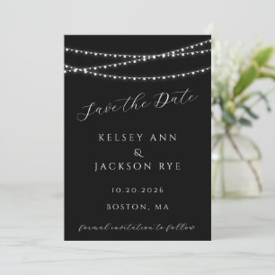 Dazzle Me Chic Wedding Save the Date Einladung