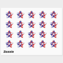 Dazzle Me Patriotic Red White and Blue Aufkleber