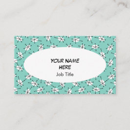 Dazzle Multi Blue carte de visite ovale blanc