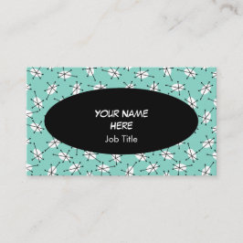 Dazzle Multi Blue carte de visite ovale noir