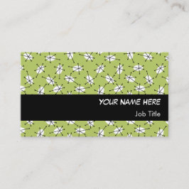 Dazzle Multi Green carte de visite bande noire
