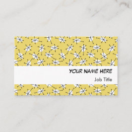 Dazzle Multi Jaune carte de visite blanc rayé