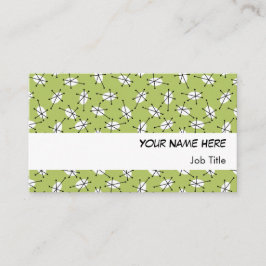 Dazzle Multi Vert carte de visite blanc rayé