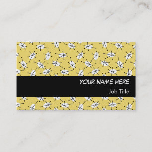 Dazzle Multi Yellow Visitenkarte schwarzer Streife