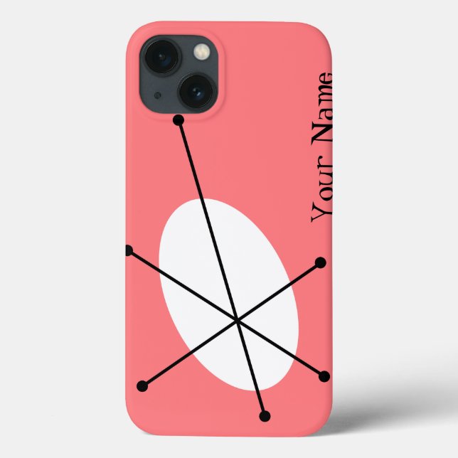 Dazzle Pink "Ihr Name" iPad Mini Fall Case-Mate iPhone Hülle (Rückseite)