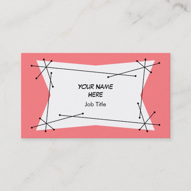 Dazzle Plaque Pink Visitenkarte (Vorderseite)