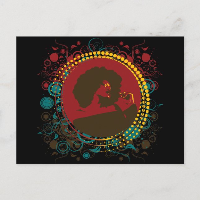 Dazzle Postkarte (Vorderseite)