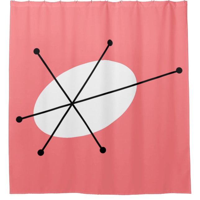 Dazzle Rosa Duschvorhang (Vorderseite)