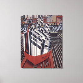 Dazzle-Schiffe in Drydock gepackt Leinwand drucken