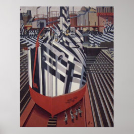 Dazzle-Schiffe in Drydock-Plakat 24"x31" Poster