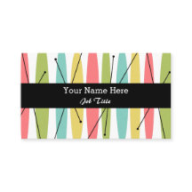 Dazzle Strip Visitenkarte schwarz