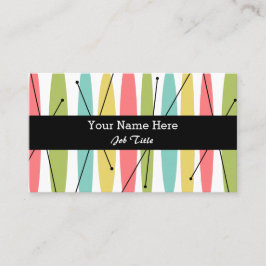 Dazzle Stripe carte de visite noir